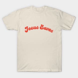 Jesus Saves devine vintage used look T-Shirt